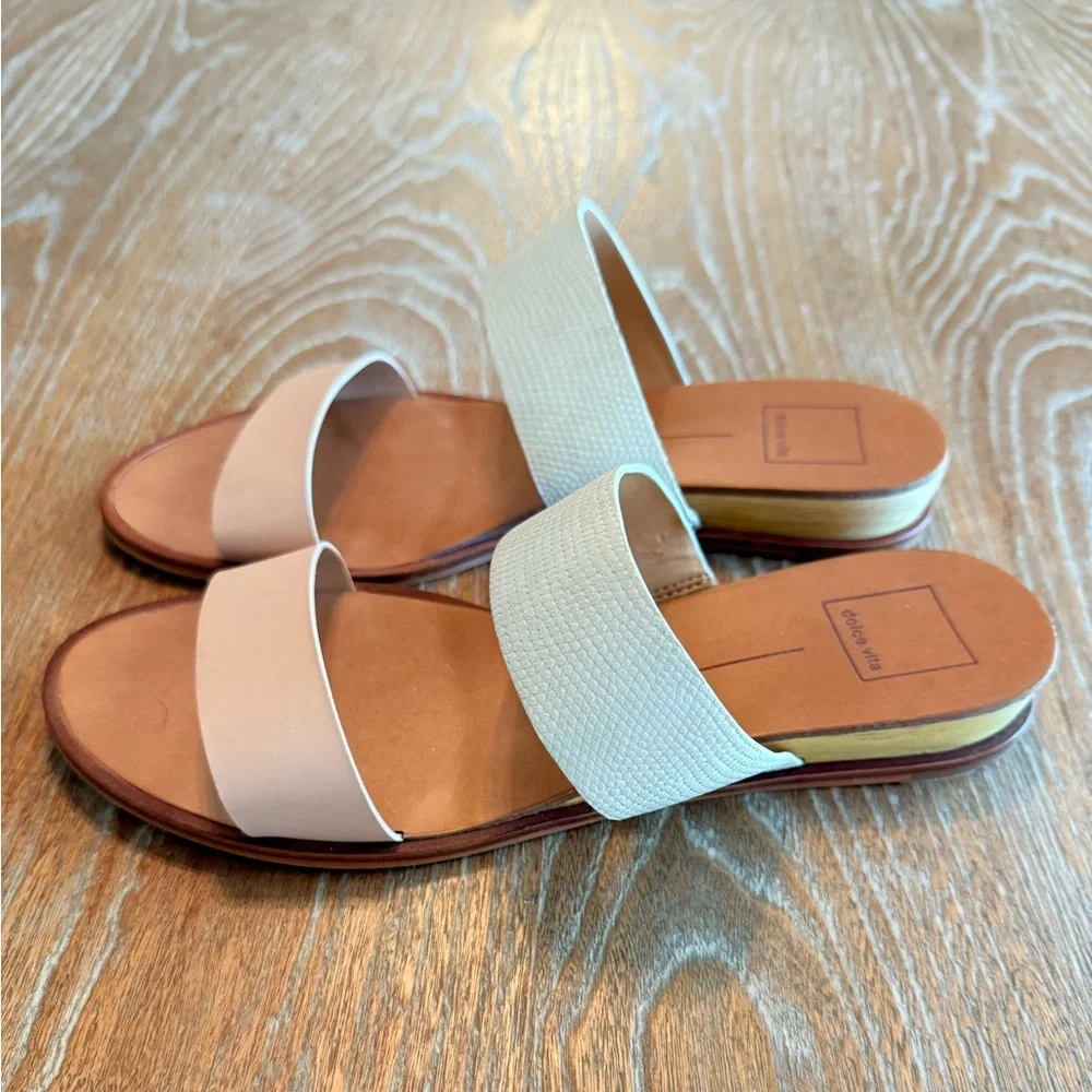 DOLCE VITA Vala Duo Tone Slip On Sandals Women’s Size 8 - Picture 9 of 9